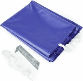 Pawilon ogrodowy 6x3 m niebieski FGC8 - namiot eventowy automatyczny, regulowana wysokość