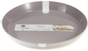 Plastikowa miska EH Serving z pokrywką 35,5 x 8,5cm, szara