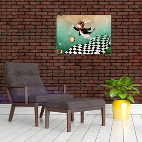 Obraz na szkle - Fantasy królik (70x50 cm)