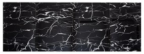 Płytki samoprzylepne na ścianę zestaw 6 szt. 60x30 cm Nero Marquina – SP TREND