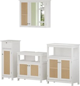 Zestaw mebli łazienkowych biały 60x30x60 rosario