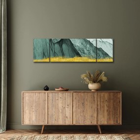 Obraz - Emerald Mountains N⁰2 (170x50 cm)