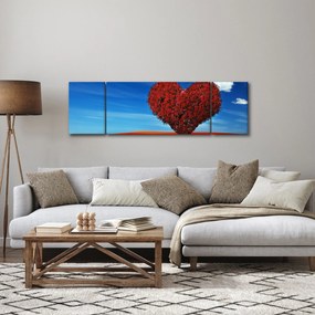Obraz - Serce z drzewa (170x50 cm)
