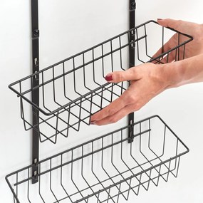 Łazienkowa półka na kabinę prysznicową, metal