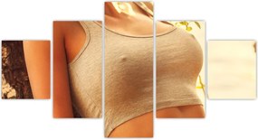 Obraz - Kobieta przy drzewie (125x70 cm)