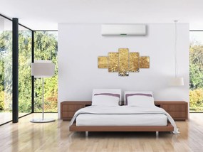 Obraz - Złota struktura N⁰3 (125x70 cm)