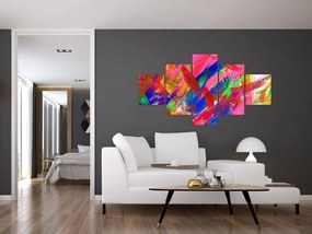 Obraz - Kolorowa abstrakcja (125x70 cm)