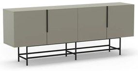 Zielonoszara niska komoda 200x77,5 cm Eldia – Marckeric