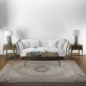Dywan klasyczny Gold Ornament beżowo-złoty 240 cm x 330 cm