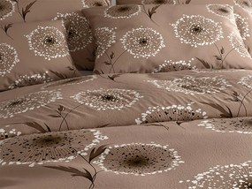 PrzytulneMieszkanie.pl PrzytulneMieszkanie.pl PrzytulneMieszkanie.pl Zestaw pościeli z mikropluszu PAMPELINO jasnobrązowy + prześcieradło z mikropluszu SOFT 90x200 cm białe, pojedyncze łóżko