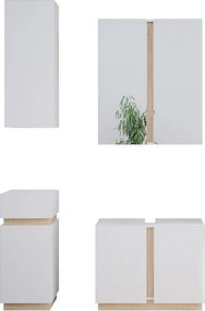 Zestaw mebli łazienkowych biały 70x34x55 gloria