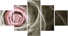 Obraz - Abstrakcyjny róż jasnoróżowy (125x70 cm)