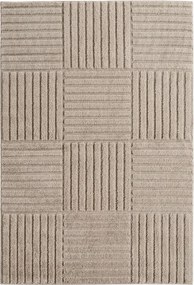 Dywan nowoczesny Art 3D Kwadraty beżowy 240 cm x 340 cm