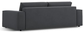 Ciemnoszara rozkładana sofa 247 cm Jodie – Micadoni Home