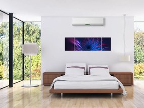 Obraz - abstrakcja kwiatu (170x50 cm)