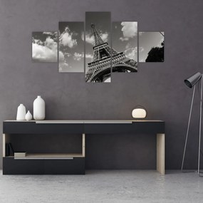 Obraz - Wieża Eiffla w Paryżu (125x70 cm)
