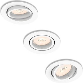 Philips 50393/31/PN - ZESTAW 3x opraw wpuszczanych sufitowych DONEGAL 1xGU10/5,5W/230V