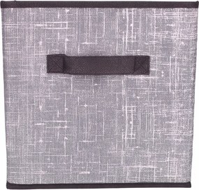 Organizer Tekstylny Granatowy Pudełko kosz 25x25x25 cm do Szafy Garderoby