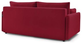 Bordowa rozkładana sofa 211 cm Marcel – Bobochic Paris