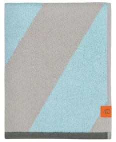 Miętowy ręcznik z bawełny organicznej frotte 50x90 cm Diagonal – Mette Ditmer Denmark