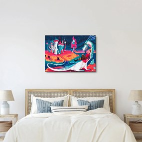 Obraz - Książę i smocza księżniczka (70x50 cm)