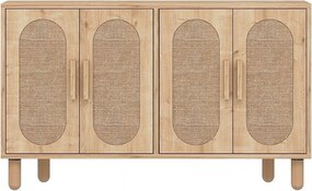 Komoda – 120 x 73 x 30 cm – Dąb szafirowy – Płyta wiórowa pokryta melaminą