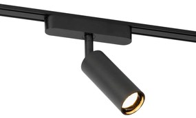 Nowoczesny czarny reflektor do systemu szynowego jednofazowego 4,5 W 3000 K - Magnetic Samson