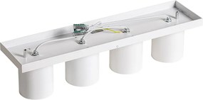 Nowoczesny plafon z reflektorami biały 4-światła - Tubo