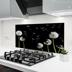 Szkło do Kuchni na Ścianę Puszysty Mniszek Lekarski