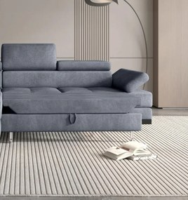 Narożnik EMPORIO L Lewostronny z funkcją spania Lewostronny w ktaninie SERENO 694 WERSAL