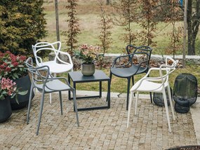 Petrolowy plastikowy krzesło KATO