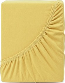 4Home prześcieradło jersey Ideal żółty, 70 x 140 cm