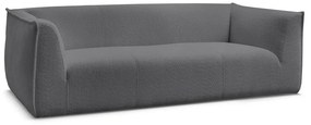 Ciemnoszara sofa z materiału bouclé 242 cm Giorgia – Bobochic Paris