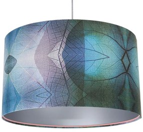 Srebrna nowoczesna lampa wisząca z abażurem - 3X S389 W4-S26
