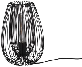 Czarna lampa stołowa Leitmotiv Lucid