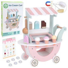 Woopie green lodziarnia xxl sklepik pastelowy wózek z lodami