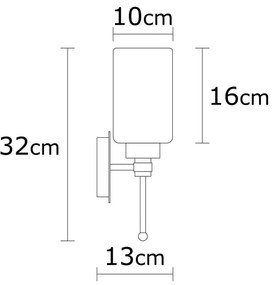 Kinkiet w biało-srebrnym kolorze Balcova – Opviq lights