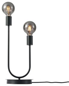 Lampa stołowa Art Deco czarna 2-źródła światła - Tuning ArtDeco Oswietlenie wewnetrzne
