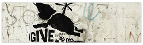 Obraz - Słoń nad ziemią (170x50 cm)