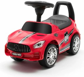 Baby Mix Odpychacz dla dzieci z dźwiękiem Racer, czerwony
