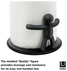 Stalowy stojak na ręczniki kuchenne ø 19 cm Buddy – Umbra