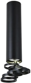 Czarna metalowa lampa sufitowa - D242 M0-H74