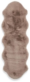 Jasnobrązowy syntetyczny chodnik 60x180 cm Super Teddy – Think Rugs