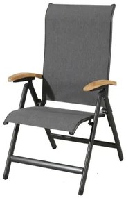 YELMO teak - ogrodowy aluminiowy fotel rozkładany