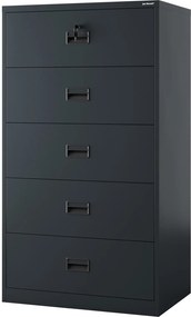 Szafa kartotekowa metalowa 90x60x162 cm Sara XL V5, kolor antracyt