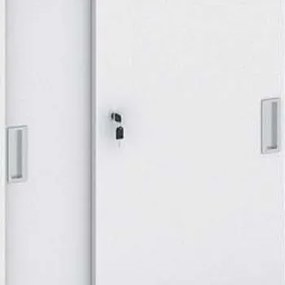 Szafa przesuwna MIRELLI, 800 x 400 x 1200 mm, biały