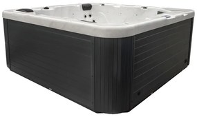 JACUZZI OGRODOWE PREMIUM WANNA  SPA 5-OSOBOWA WHITE OBUDOWA BROWN 195x195 CM
