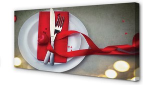 Duży obraz na płótnie Romantyczna Kolacja przy Świecach