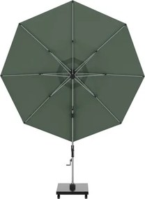 KNIRPS 320 x 320 cm - luksusowy wahadłowy parasol ogrodowy z drążkiem bocznym : Kolor parasola - Aloes