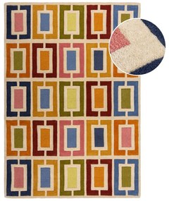 Wełniany dywan tkany ręcznie 160x230 cm Retro Blocks – Flair Rugs